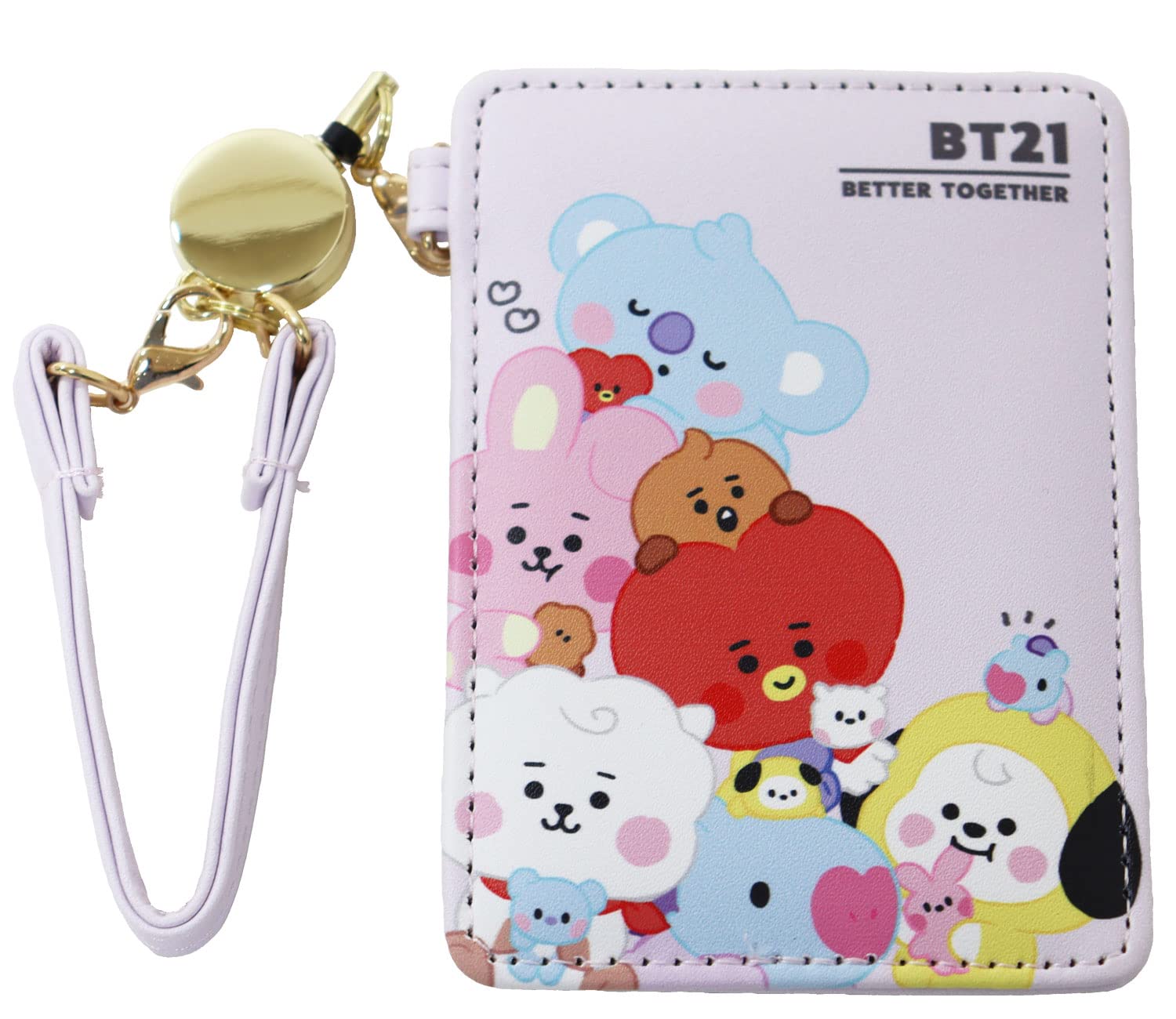 Amazon.co.jp: BT21 パスケース 定期入れ キーケース カードケース